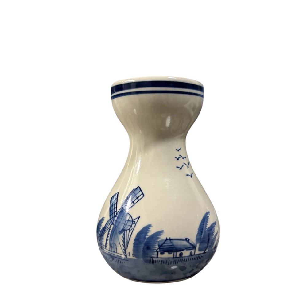 Delft Pottery Blue and White Vase